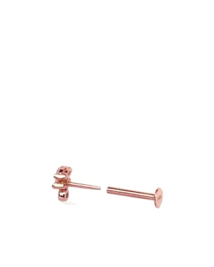 Lark & Berry 14K ローズゴールド Veto ダイヤモンドとサファイア イヤリング - ピンク - サムネイル3