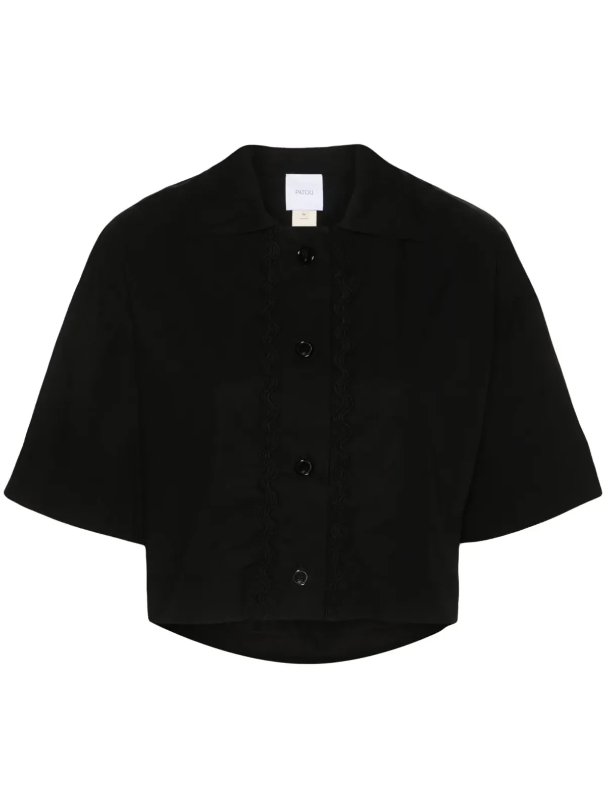 Patou Wave cropped shirt - 画像1