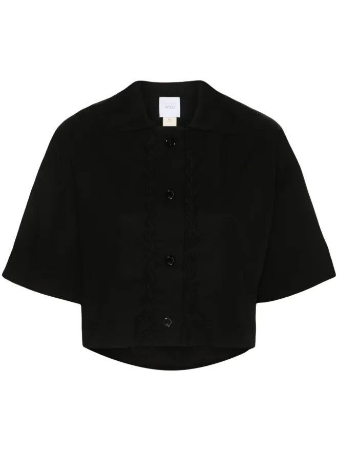 Patou Patou Wave cropped shirtの商品画像