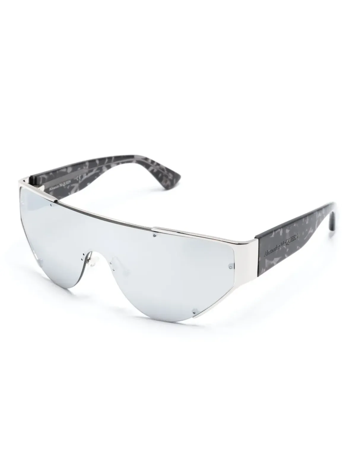 Alexander McQueen Eyewear シールドフレーム ミラーレンズ サングラス - 画像2