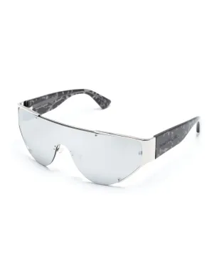 Alexander McQueen Eyewear シールドフレーム ミラーレンズ サングラス - サムネイル2