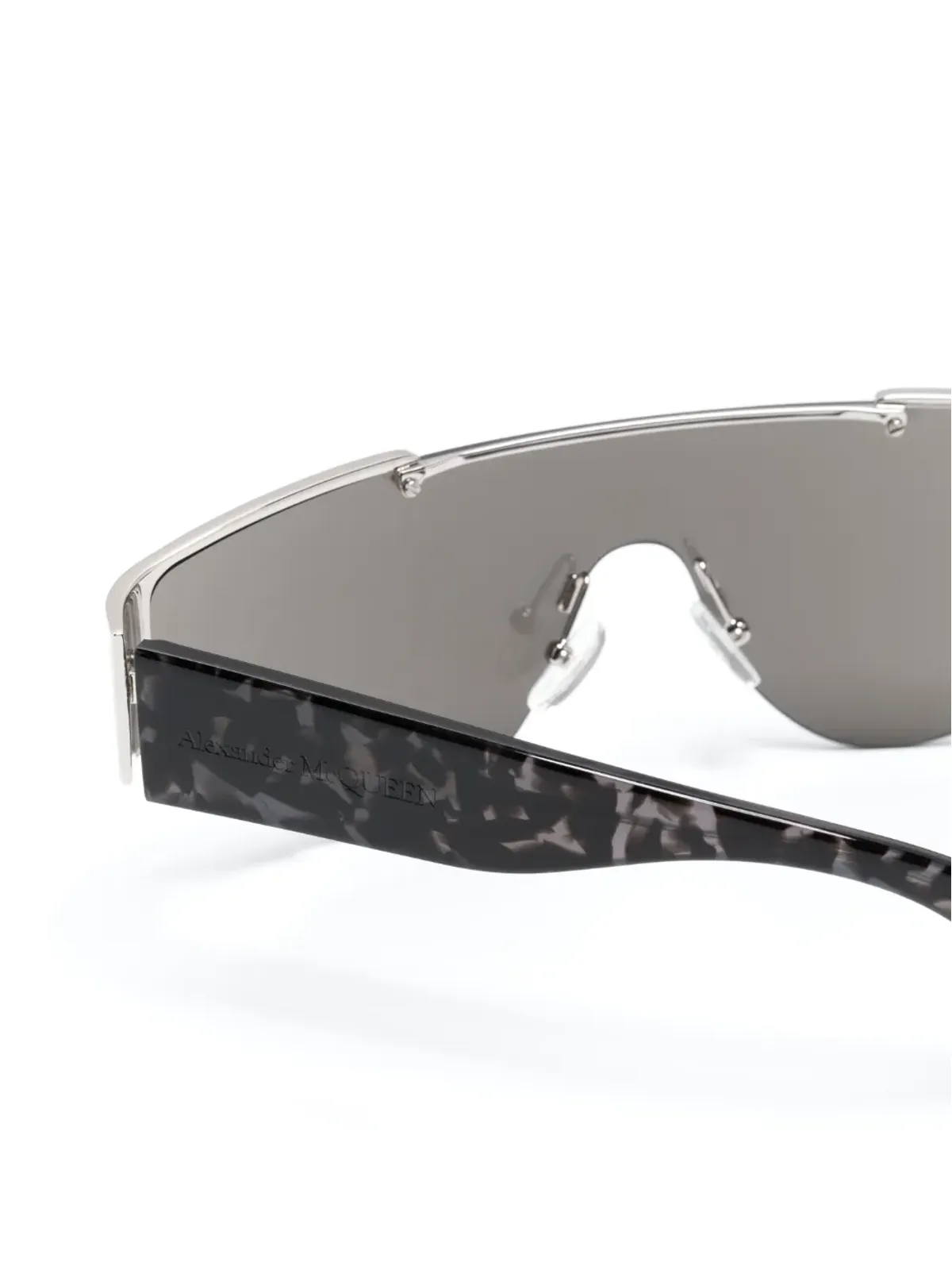 Alexander McQueen Eyewear シールドフレーム ミラーレンズ サングラス - 画像3