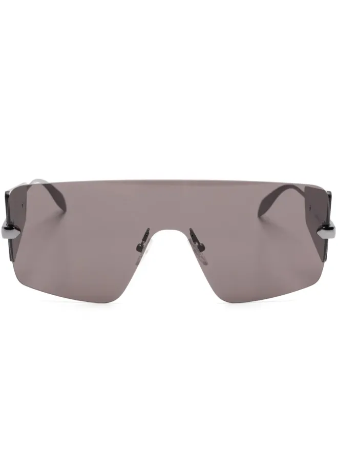 Alexander McQueen Eyewear Alexander McQueen Eyewear オーバーサイズシールドフレーム サングラスの商品画像
