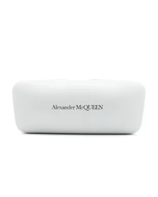 Alexander McQueen Eyewear オーバーサイズシールドフレーム サングラス - サムネイル4