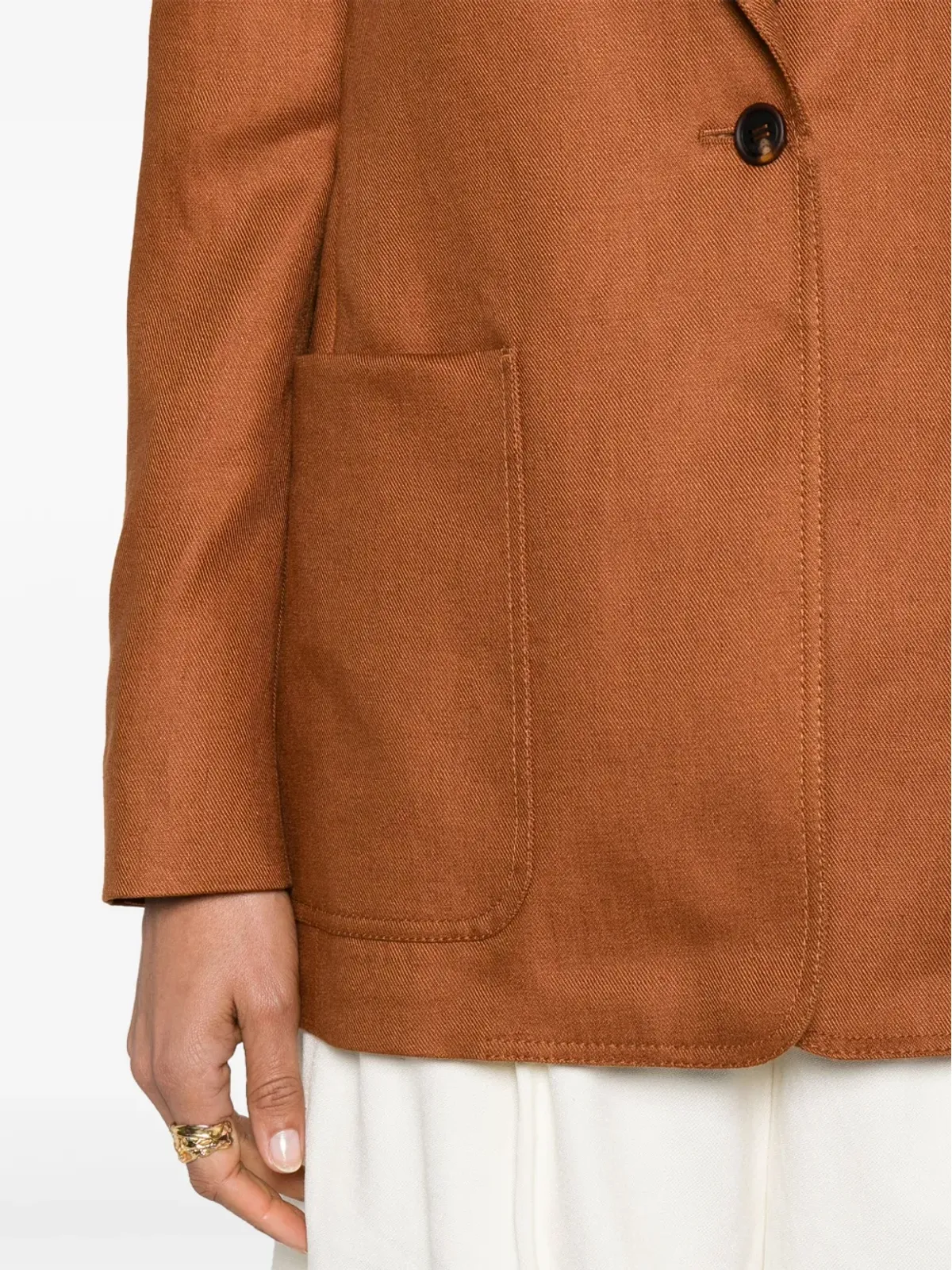 Max Mara ボエミア シングルブレスト ブレザー ブラウン - 画像5