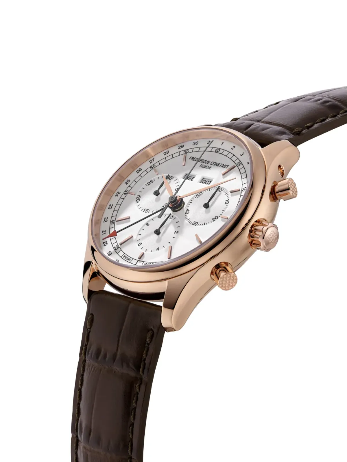 Frederique Constant クラシックス クォーツ クロノグラフ トリプルカレンダー ホワイト - 画像2