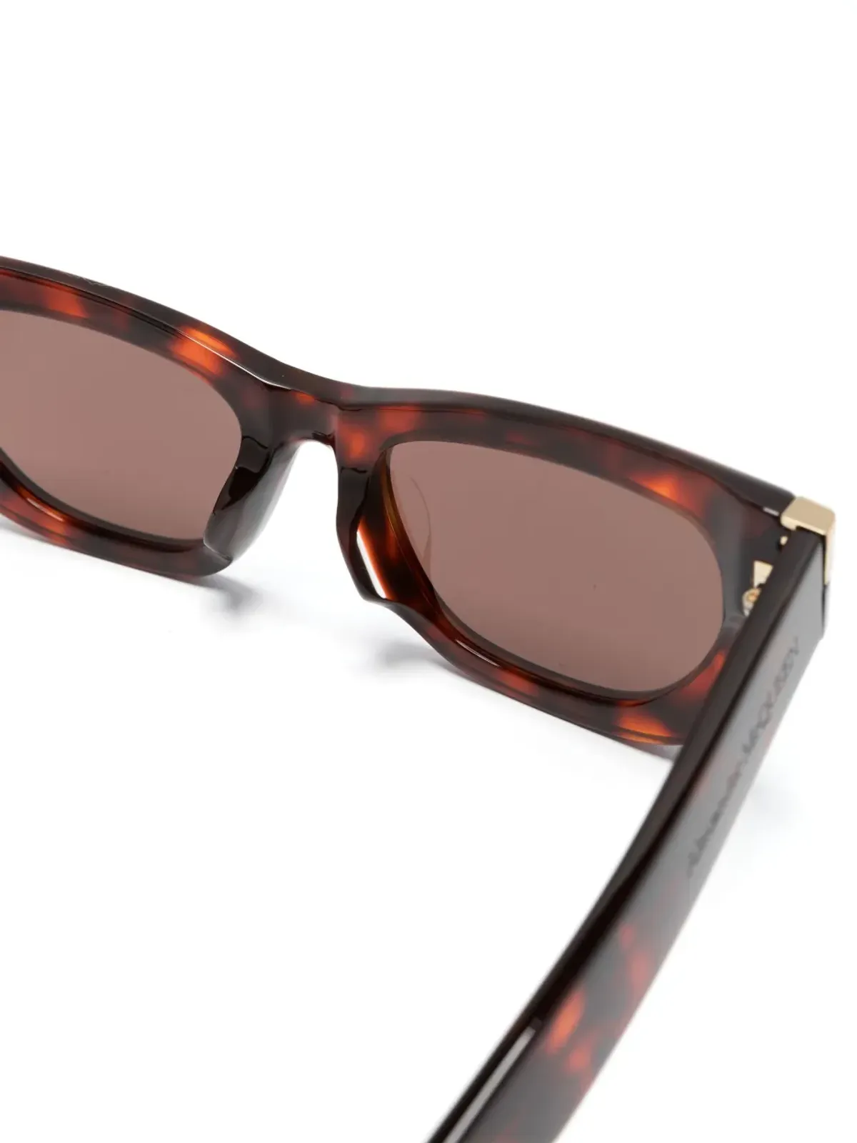 Alexander McQueen Eyewear べっ甲柄キャットアイサングラス - 画像3