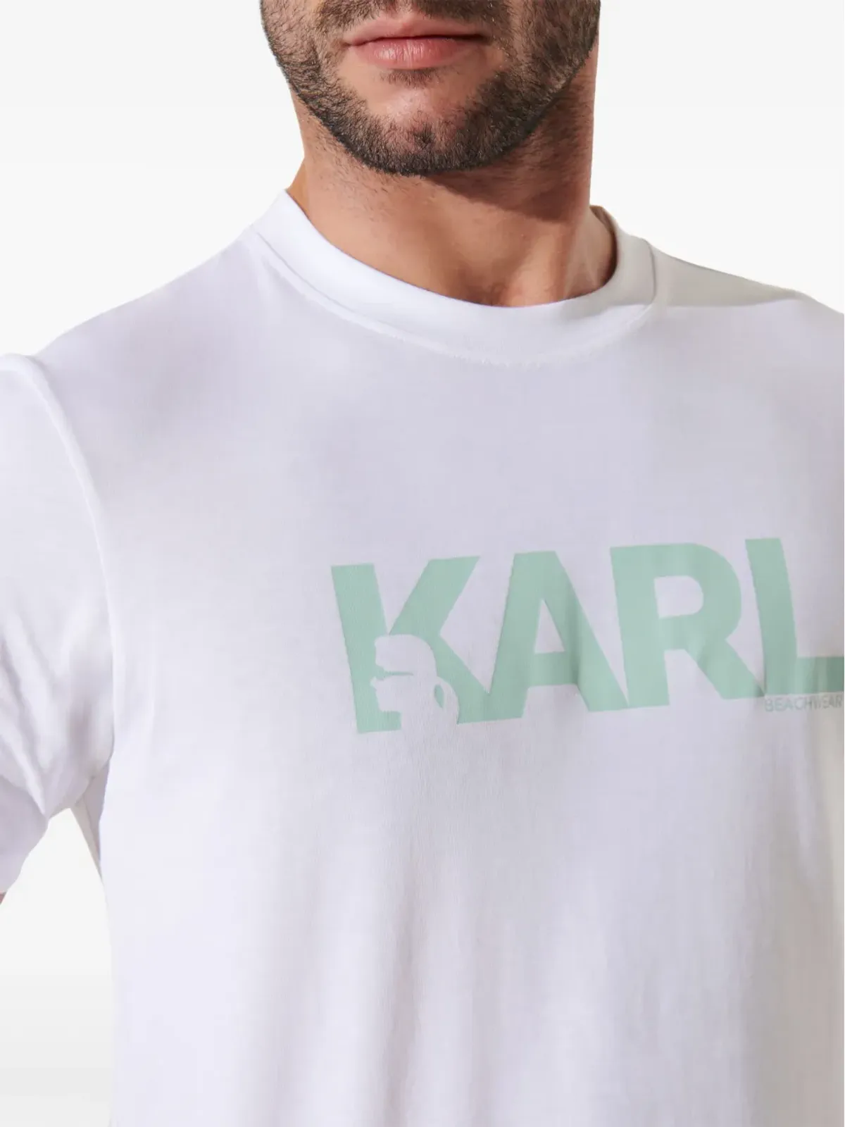Karl Lagerfeld ロゴプリント オーガニックコットン Tシャツ - ホワイト - 画像5