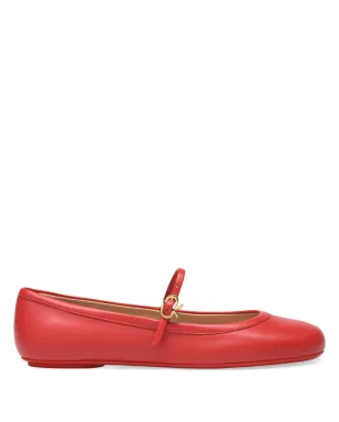 Gianvito Rossi Carla バレリーナシューズ レッド - サムネイル1