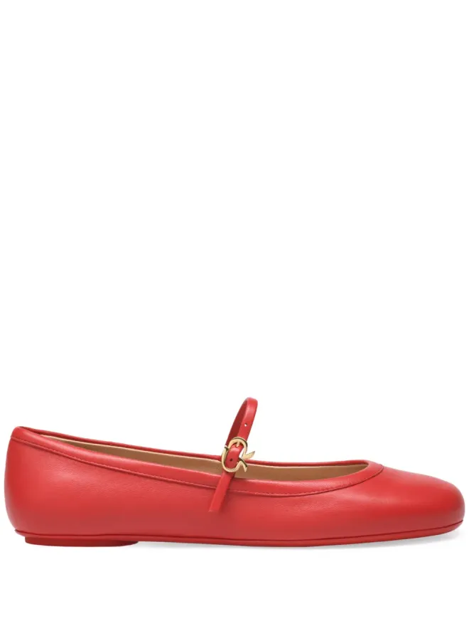 Gianvito Rossi Gianvito Rossi Carla バレリーナシューズ レッドの商品画像