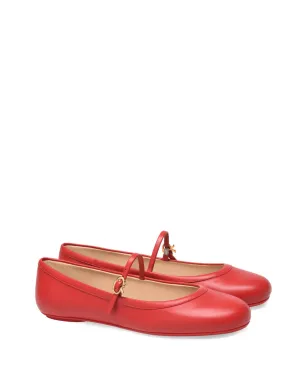 Gianvito Rossi Carla バレリーナシューズ レッド - サムネイル2