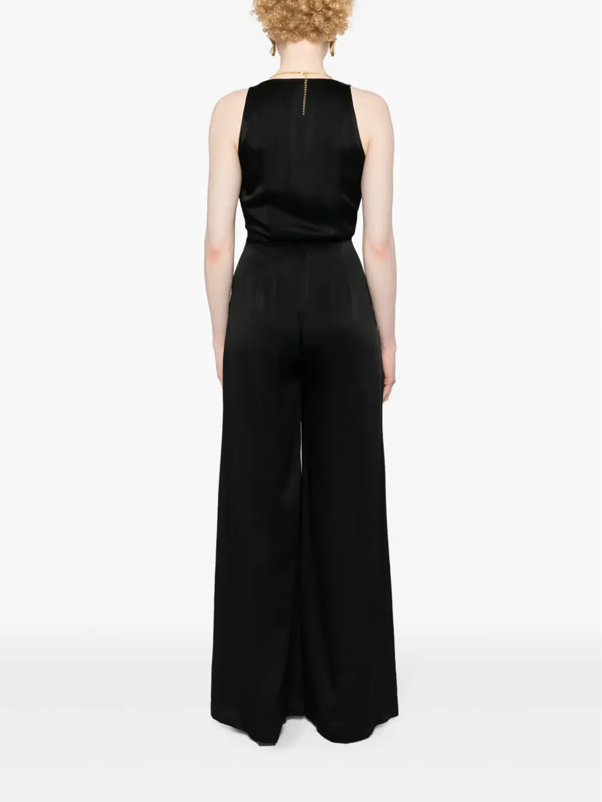 Elisabetta Franchi ドレープ入りパラッツォジャンプスーツ - 画像4
