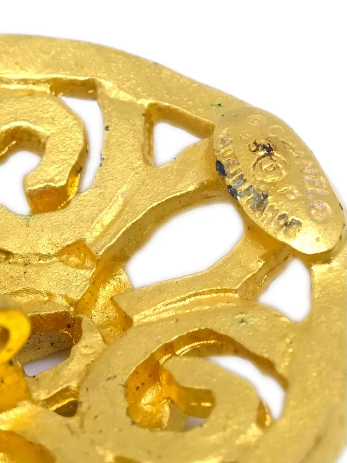 CHANEL ビンテージ 1995 CCロゴ クリップオン イヤリング - ゴールド - 画像4