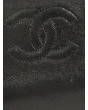 CHANEL ビンテージ 1998年 CCステッチ キーケース - ブラック - サムネイル5