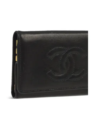 CHANEL ビンテージ 1998年 CCステッチ キーケース - ブラック - サムネイル3