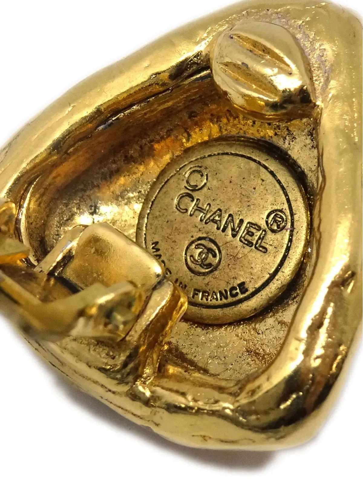 CHANEL ビンテージ 1990-2009 CC クリップオン イヤリング - ゴールド - 画像4