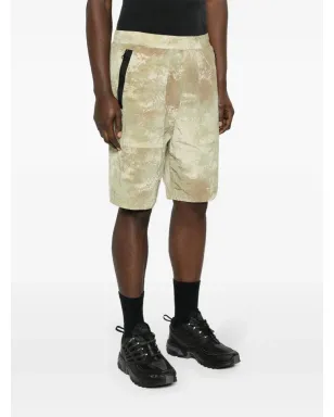 Stone Island アブストラクトプリント バミューダショーツ - グリーン - サムネイル3