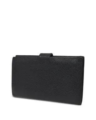 CHANEL ビンテージ 2000 CCステッチ ロングフラップ ウォレット - ブラック - サムネイル2