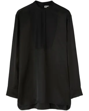 Jil Sander Thursday P.M. リネン混紡シャツ - ブラック - サムネイル1
