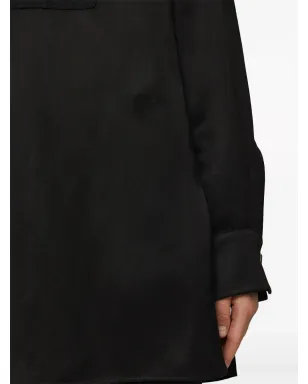 Jil Sander Thursday P.M. リネン混紡シャツ - ブラック - サムネイル5