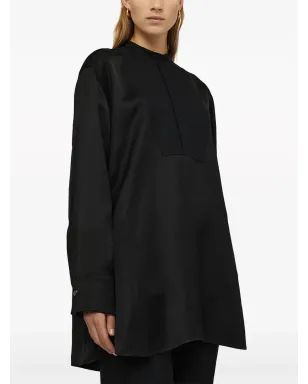 Jil Sander Thursday P.M. リネン混紡シャツ - ブラック - サムネイル3