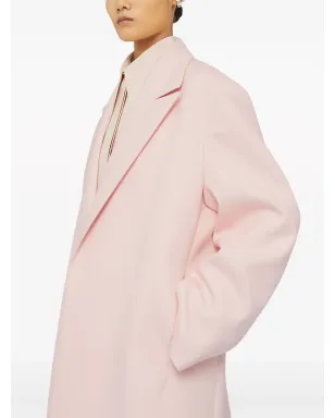Jil Sander ベルト付きピークドラペルコート - White - サムネイル5