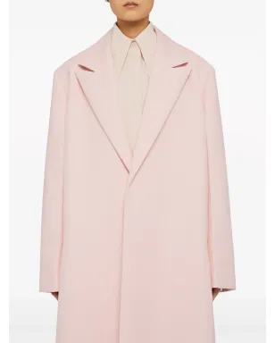Jil Sander ベルト付きピークドラペルコート - White - サムネイル4