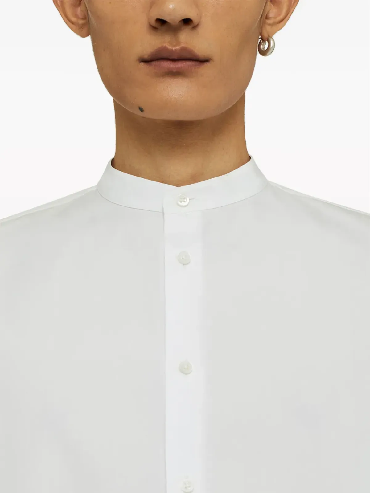 Jil Sander サンデー コットンシャツ 白 - 画像3