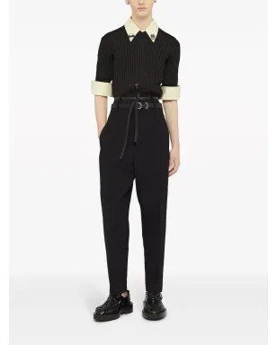 Jil Sander リブ編みVネックTシャツ - サムネイル2