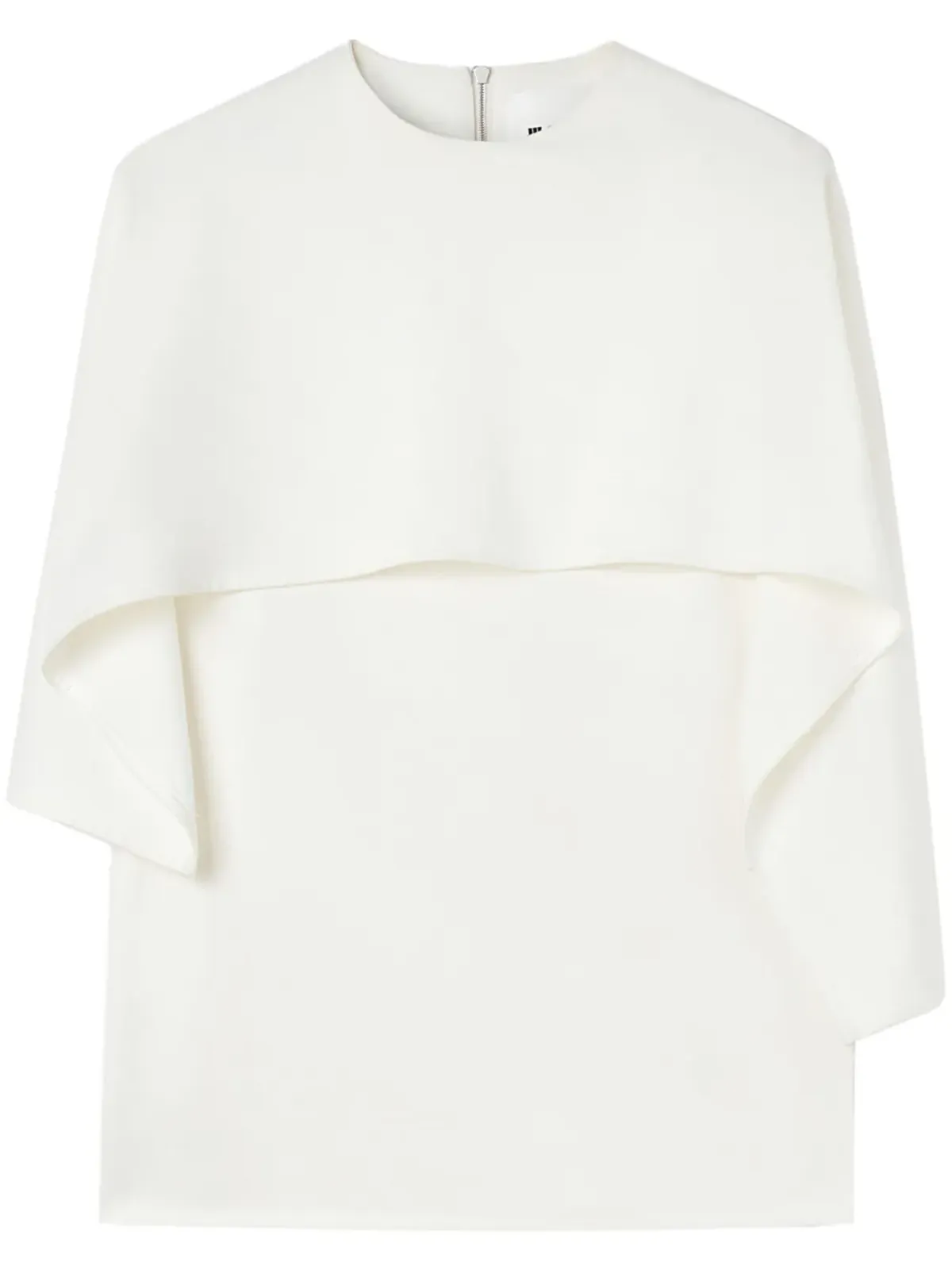 Jil Sander レイヤードデザイン クルーネックTシャツ - 白 - 画像1