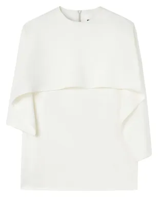 Jil Sander レイヤードデザイン クルーネックTシャツ - 白 - サムネイル1