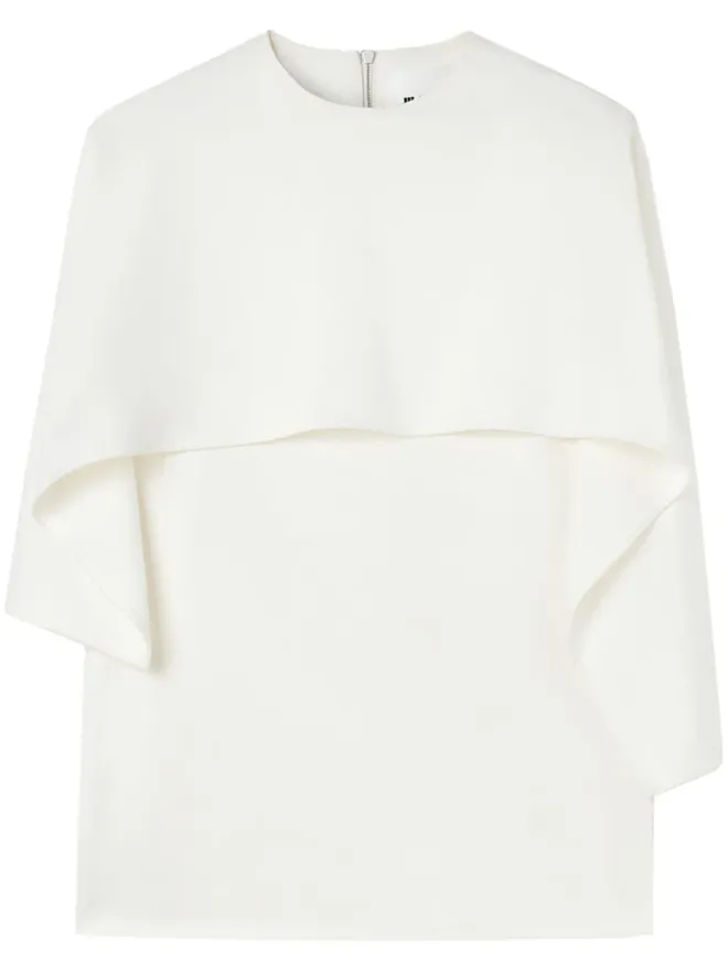 Jil Sander Jil Sander レイヤードデザイン クルーネックTシャツ - 白の商品画像