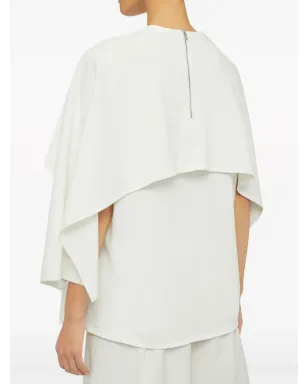 Jil Sander レイヤードデザイン クルーネックTシャツ - 白 - サムネイル5