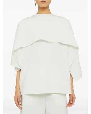 Jil Sander レイヤードデザイン クルーネックTシャツ - 白 - サムネイル4