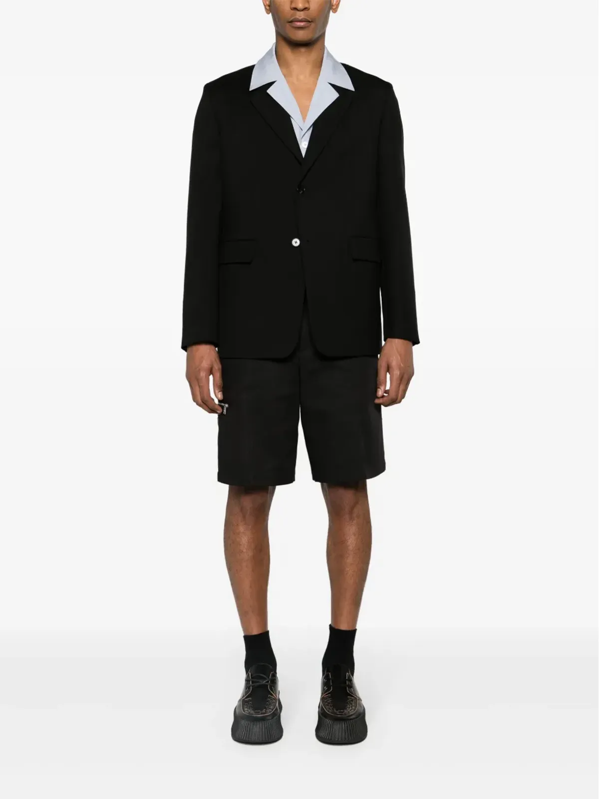 Jil Sander シングルブレスト ツイルウール ブレザー - ブラック - 画像2