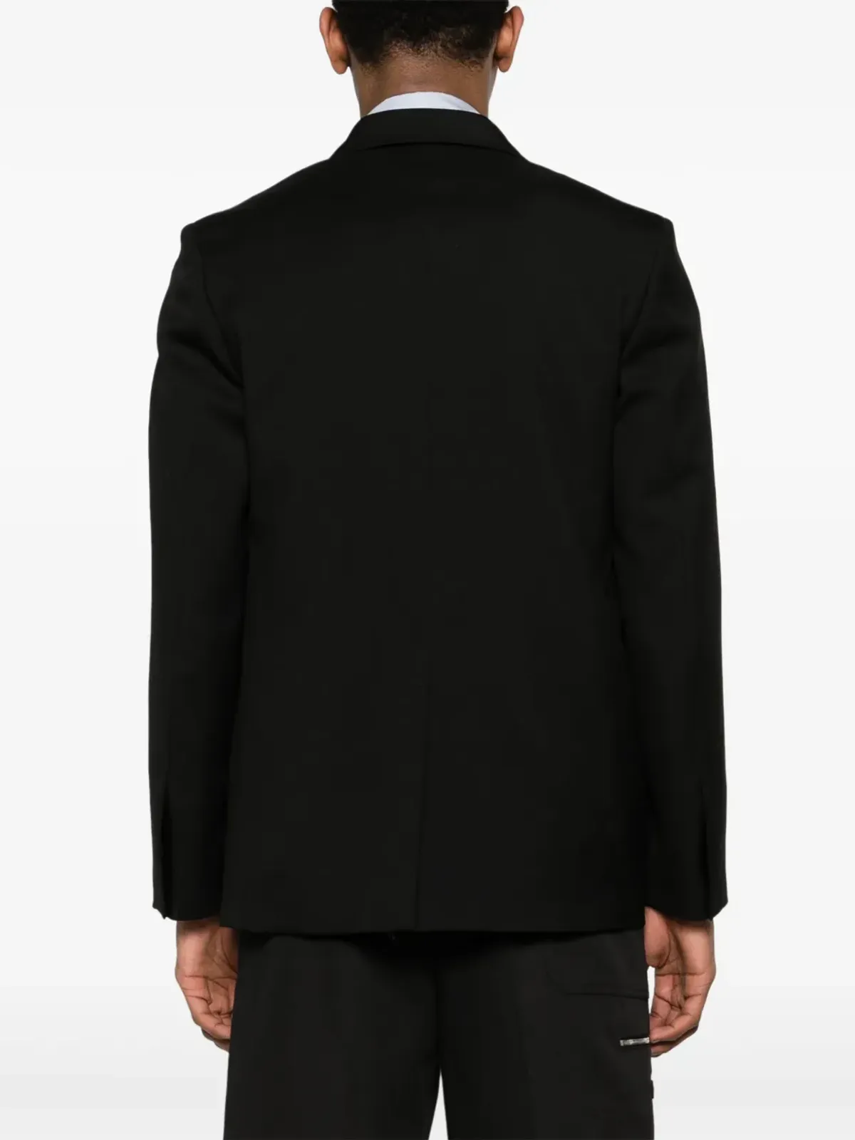Jil Sander シングルブレスト ツイルウール ブレザー - ブラック - 画像4