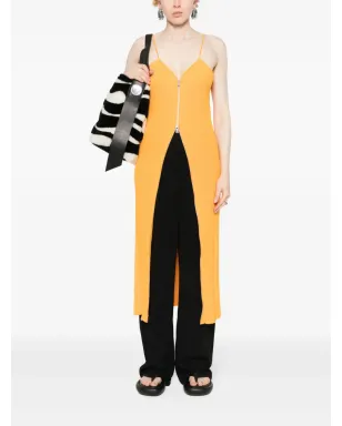 Jil Sander ニットジップアップドレス - オレンジ - サムネイル2