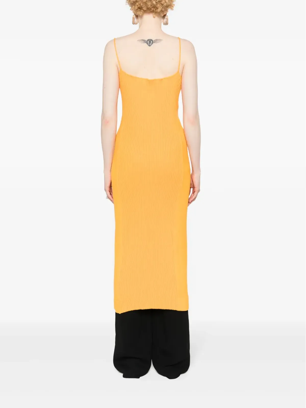 Jil Sander ニットジップアップドレス - オレンジ - 画像4
