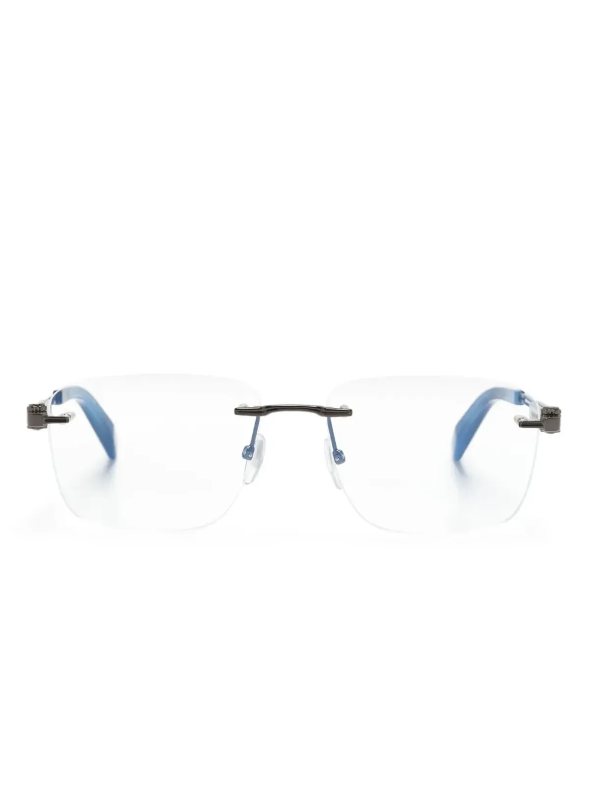 Chopard Eyewear logo-engraved frameless glasses - Black - 画像1