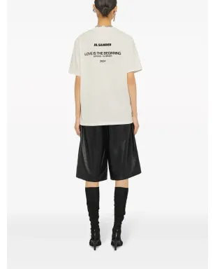 Jil Sander ラムスキンレザー バミューダショーツ - ブラック - サムネイル3