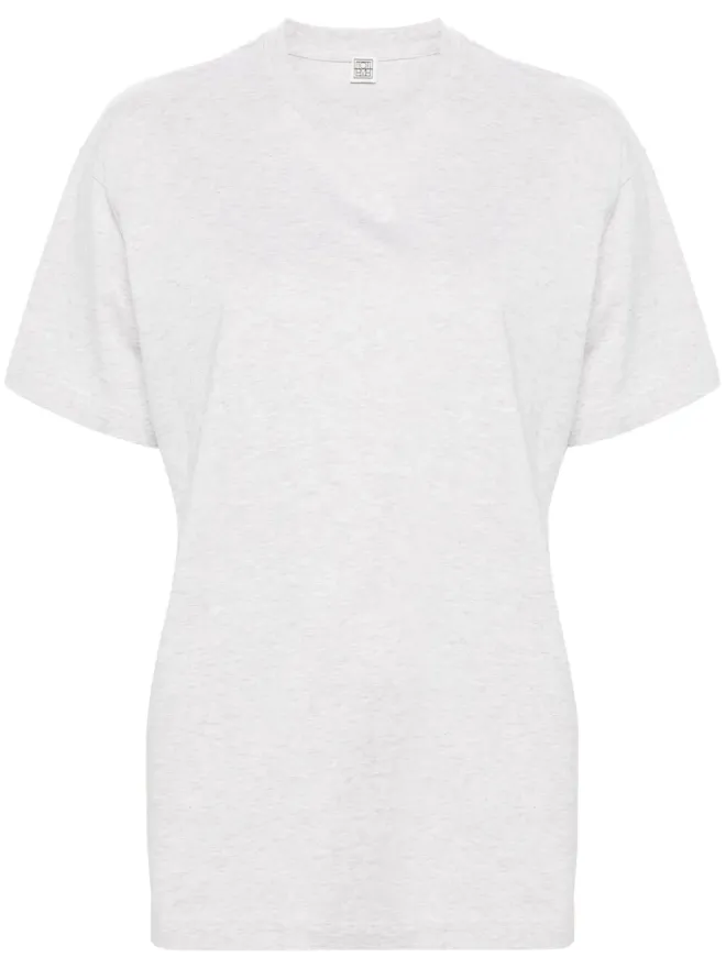 TOTEME TOTEME メランジュ効果 Tシャツ - グレーの商品画像