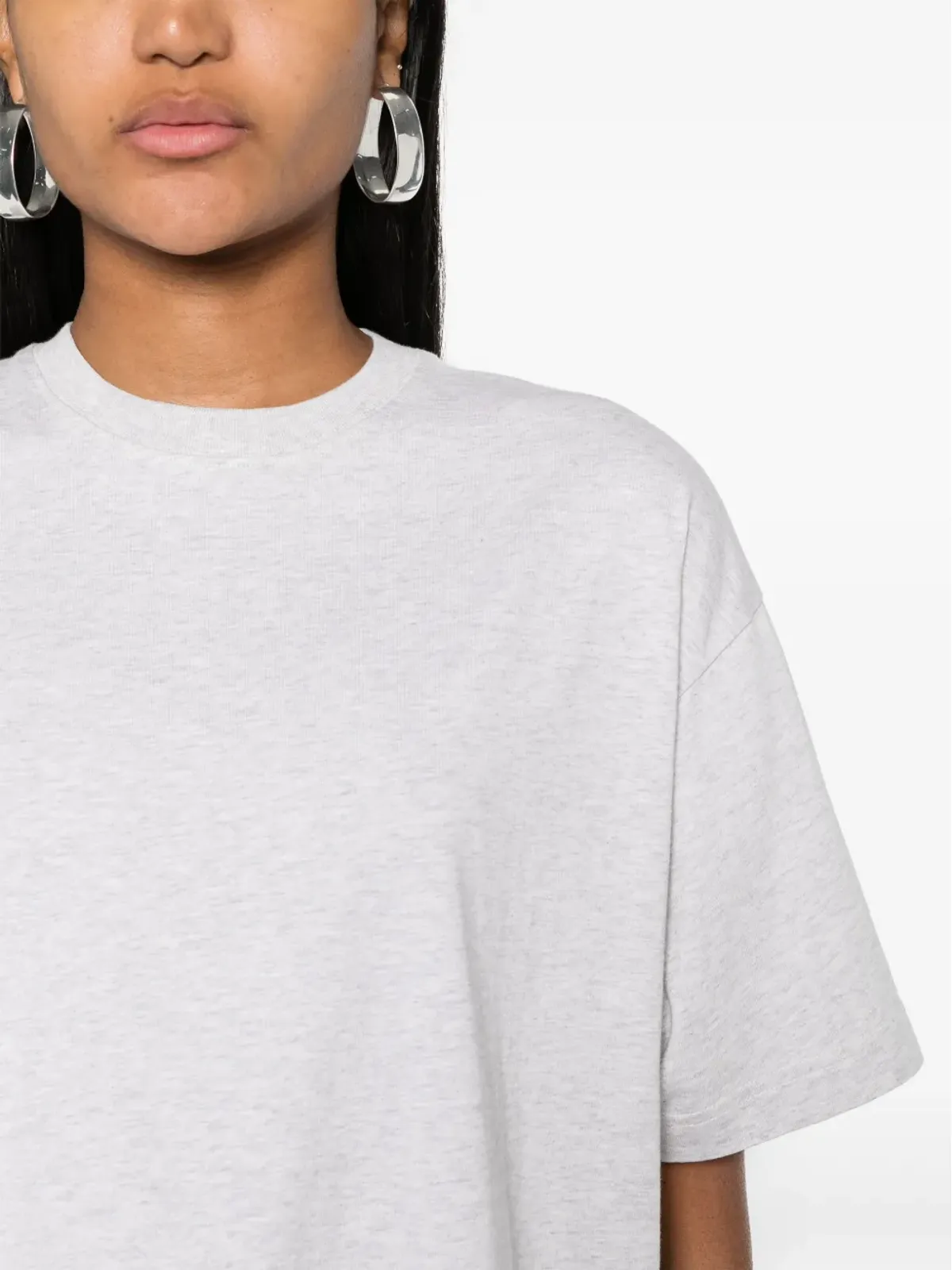 TOTEME メランジュ効果 Tシャツ - グレー - 画像5