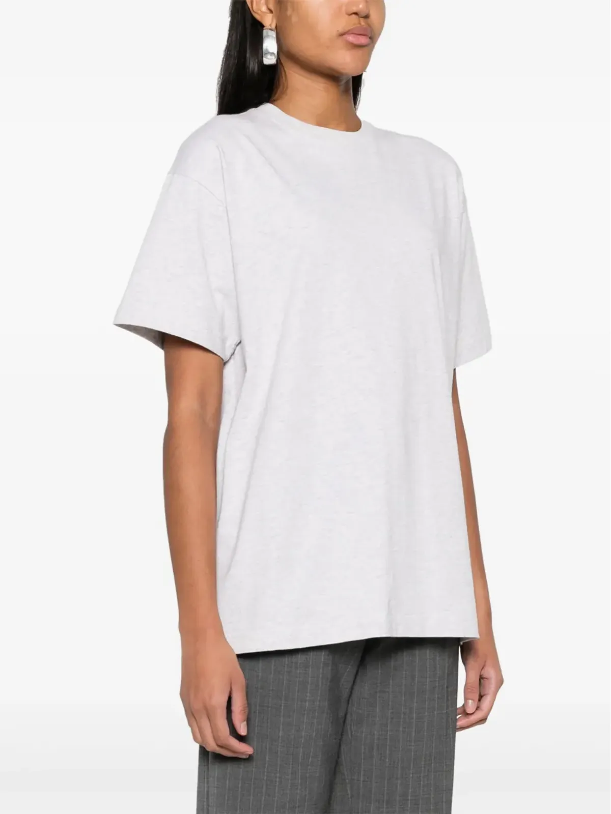 TOTEME メランジュ効果 Tシャツ - グレー - 画像3