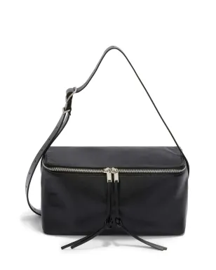 Jil Sander ミディアム レザー ショルダーバッグ - ブラック - サムネイル1