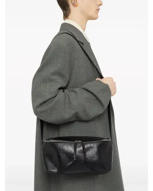 Jil Sander ミディアム レザー ショルダーバッグ - ブラック - サムネイル3