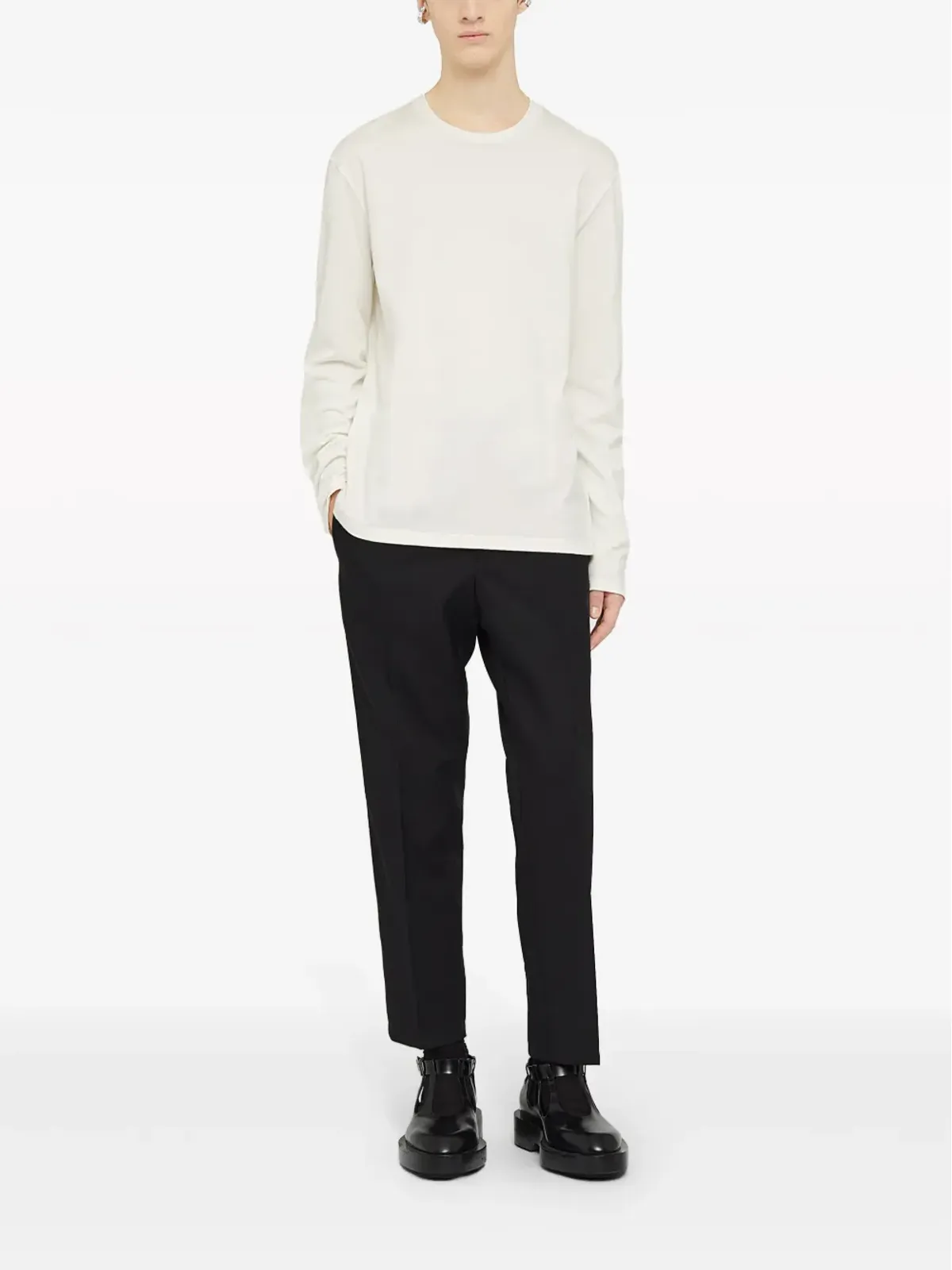 Jil Sander ロゴプリント ロングスリーブ Tシャツ - 画像2