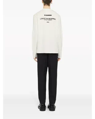 Jil Sander ロゴプリント ロングスリーブ Tシャツ - サムネイル3