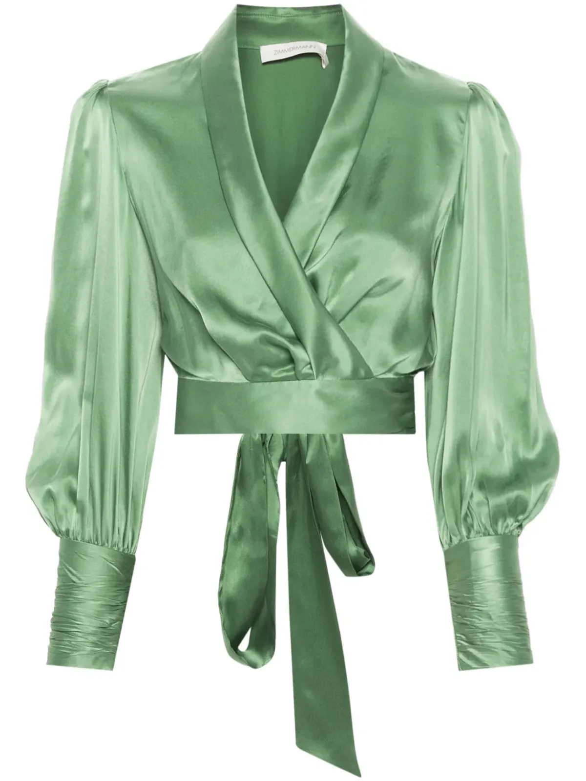 ZIMMERMANN シルク クロップド ラップトップ - 画像1