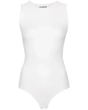 Jil Sander ストレッチデザイン ボディスーツ - White - サムネイル1