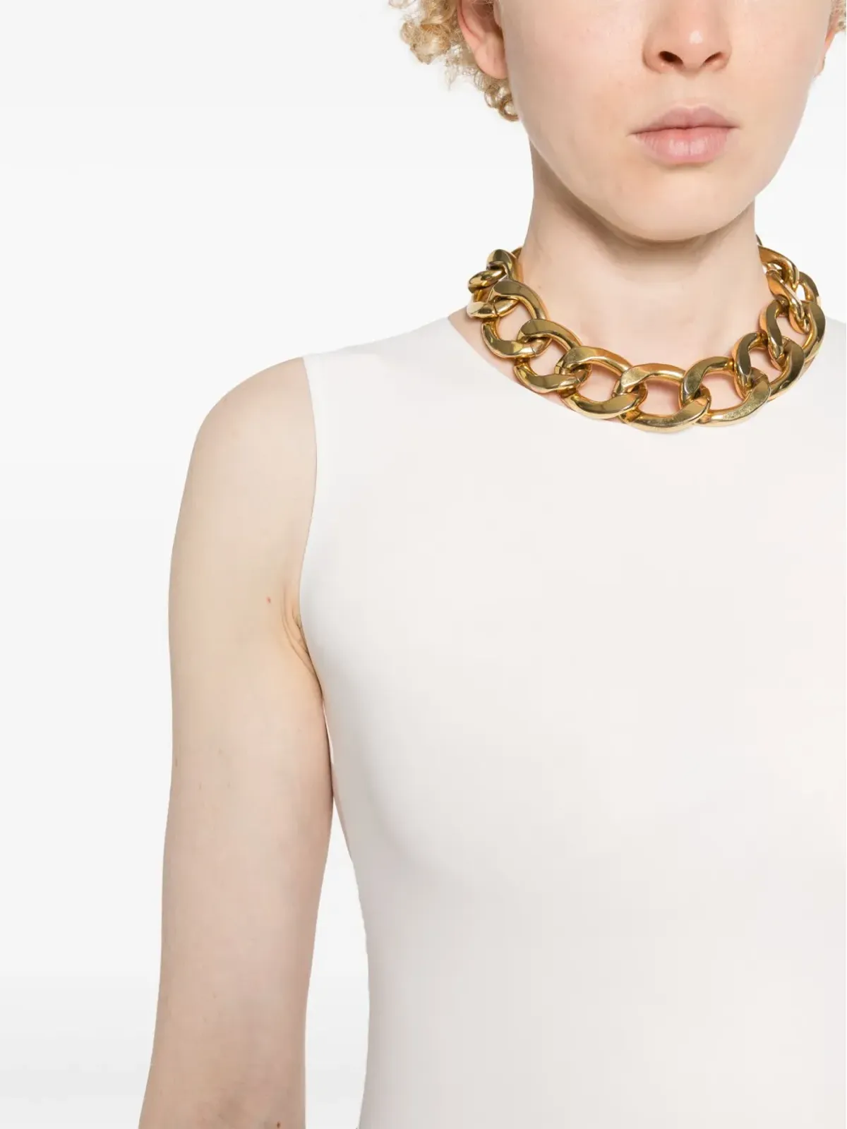 Jil Sander ストレッチデザイン ボディスーツ - White - 画像5